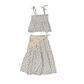 FALDA FABIOLA FLORES GRIS S26