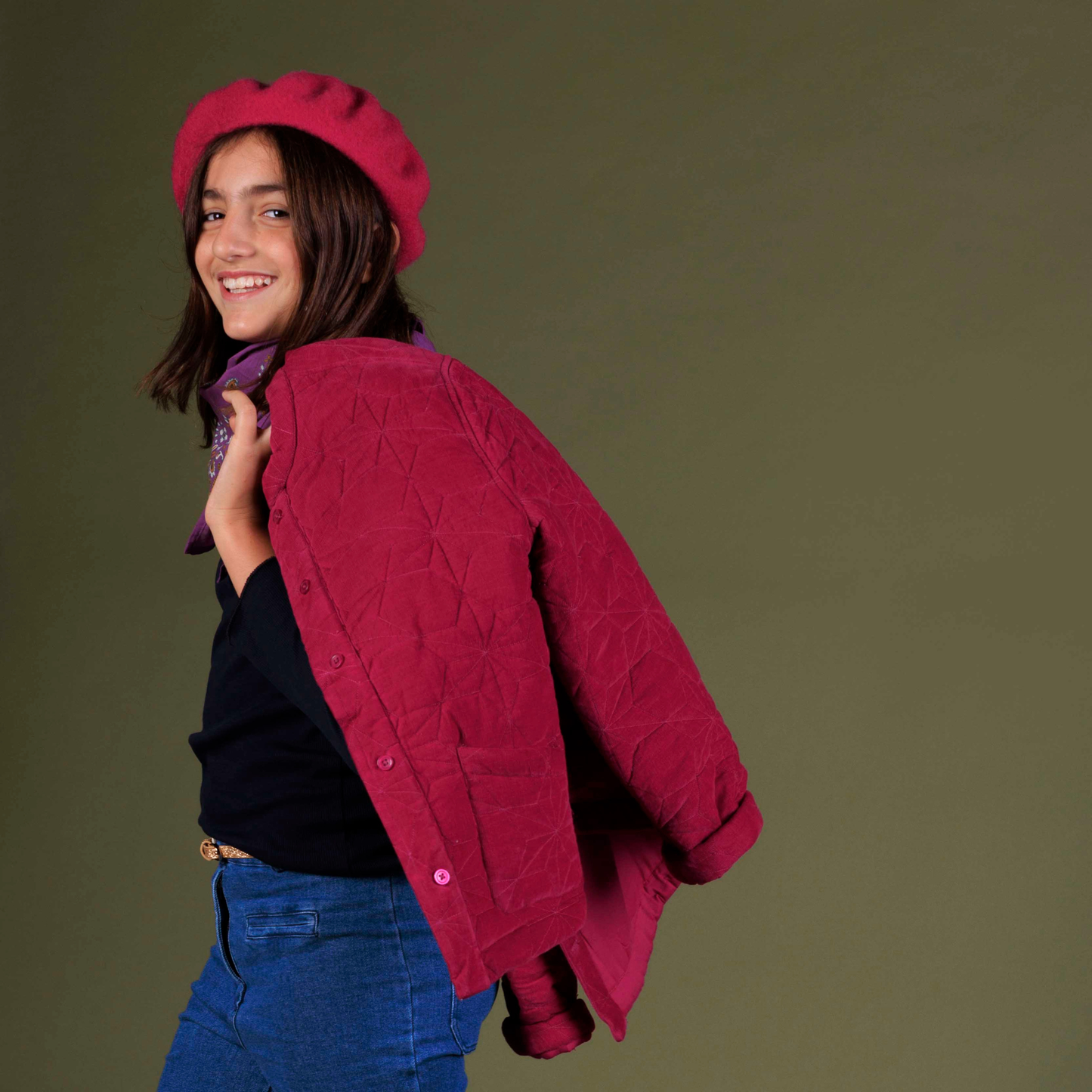 CHAQUETA ACOLCHADA CHANTAL FRESA