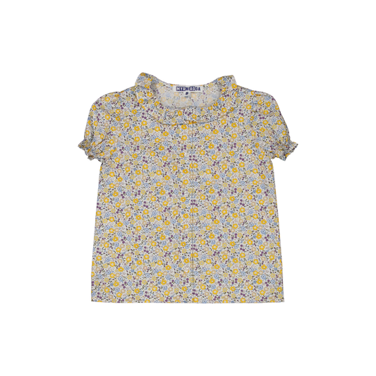 BLUSA BELÉN FLOR AMARILLA S26