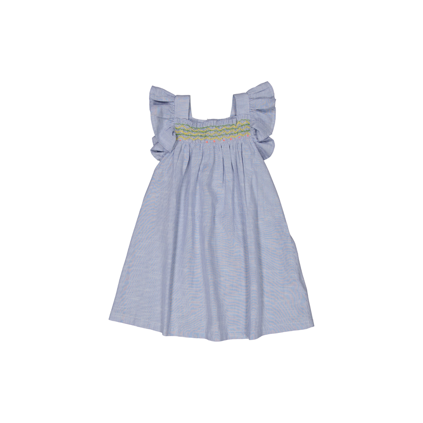 VESTIDO VERA RAYITA SMOCK BORDADO S26