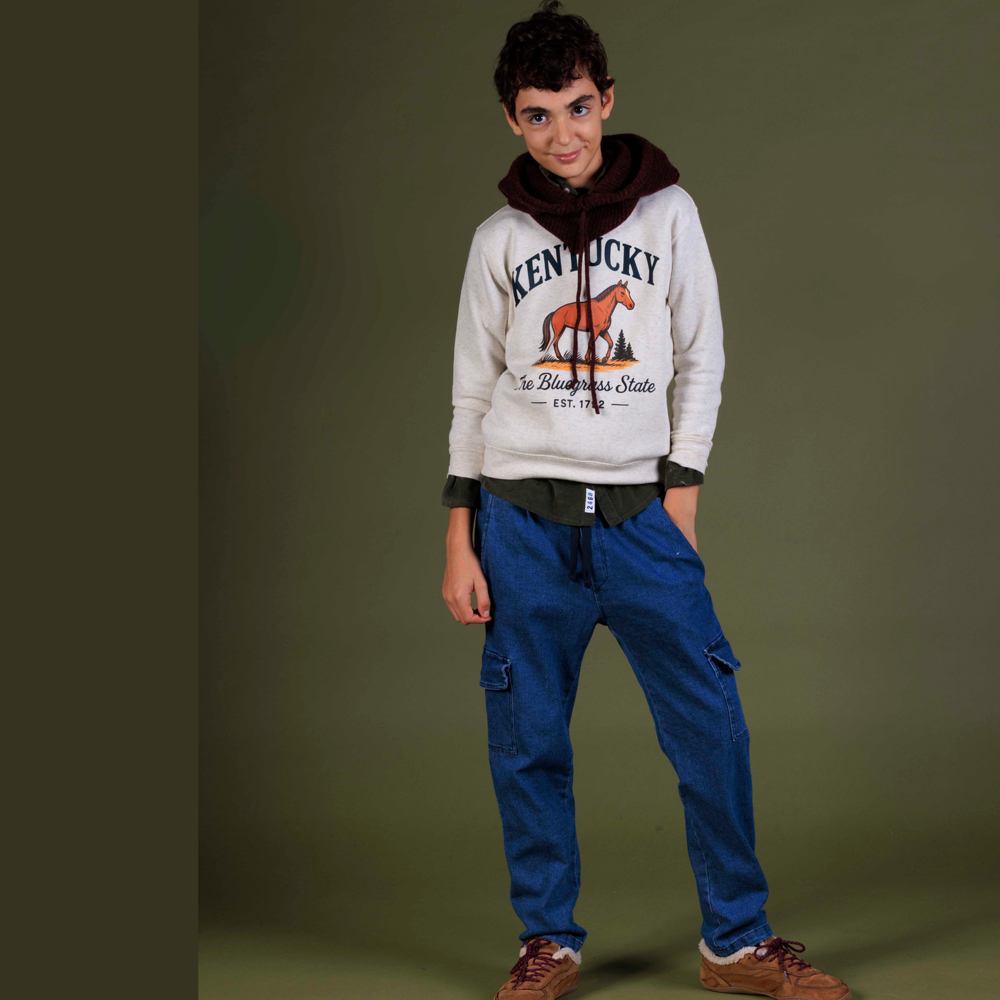 PANTALON PEPO CARGO INDIGO