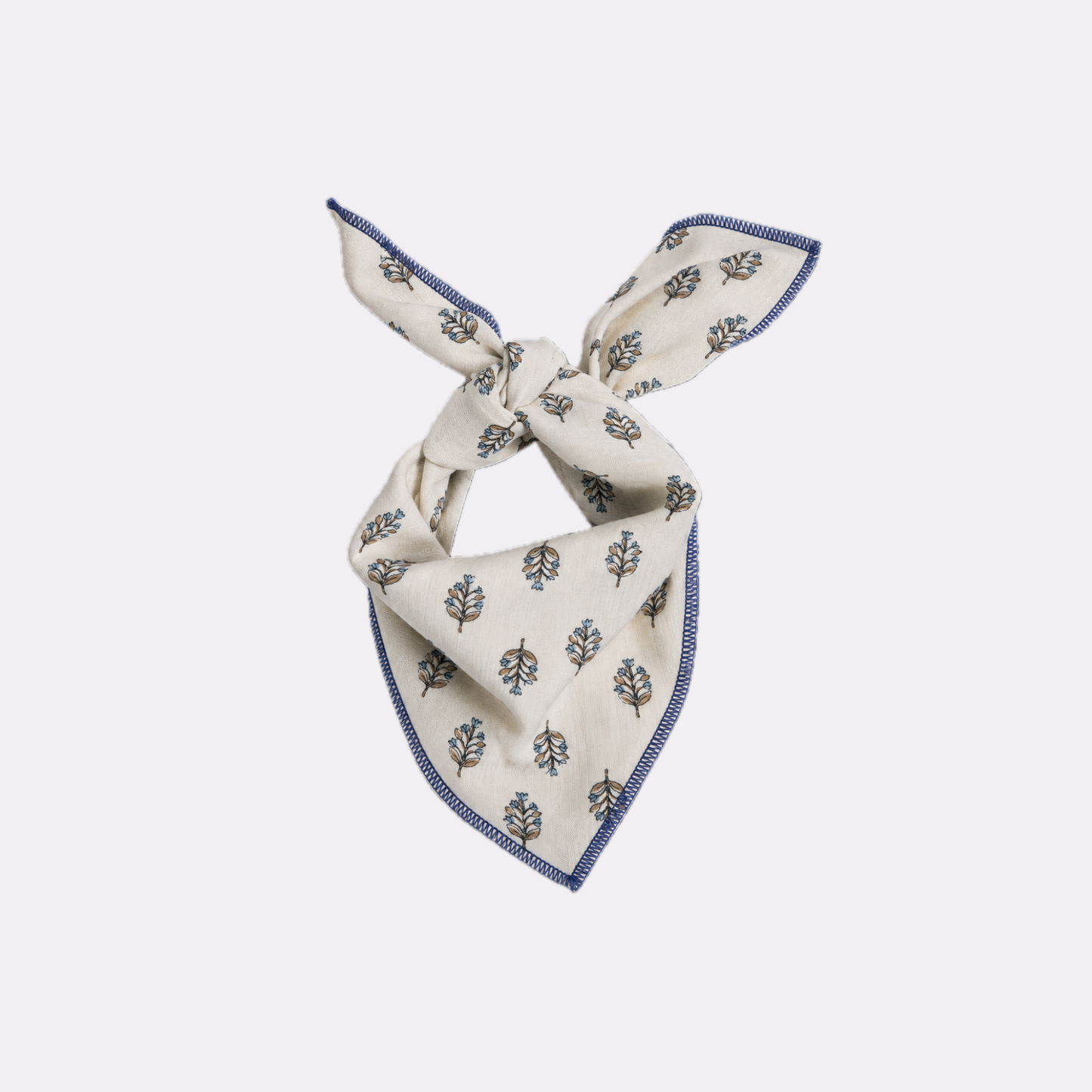 PAÑUELO FESTÓN SELLO INDIGO CRUDO