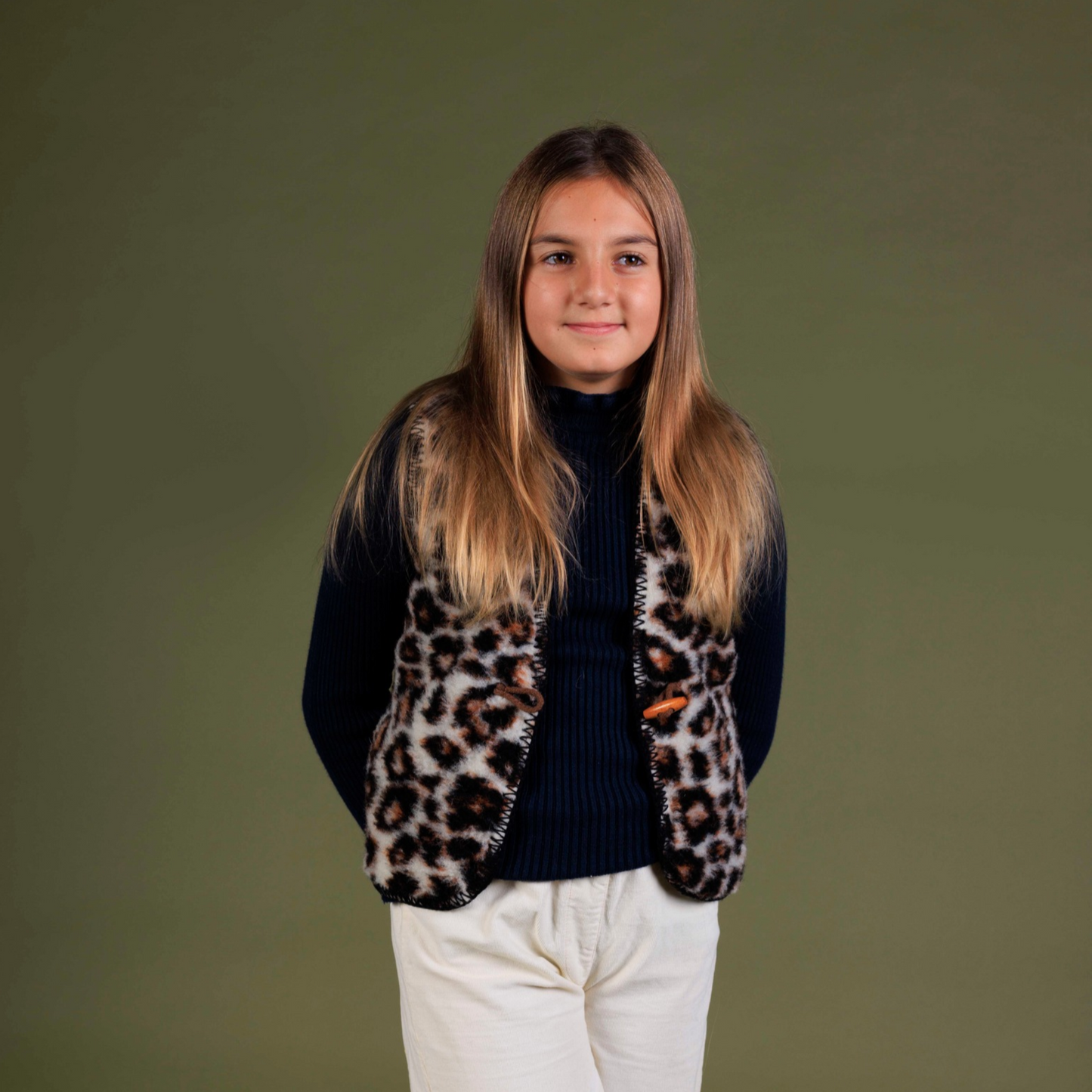 CHALECO BORREGO LEOPARDO CHELSEA