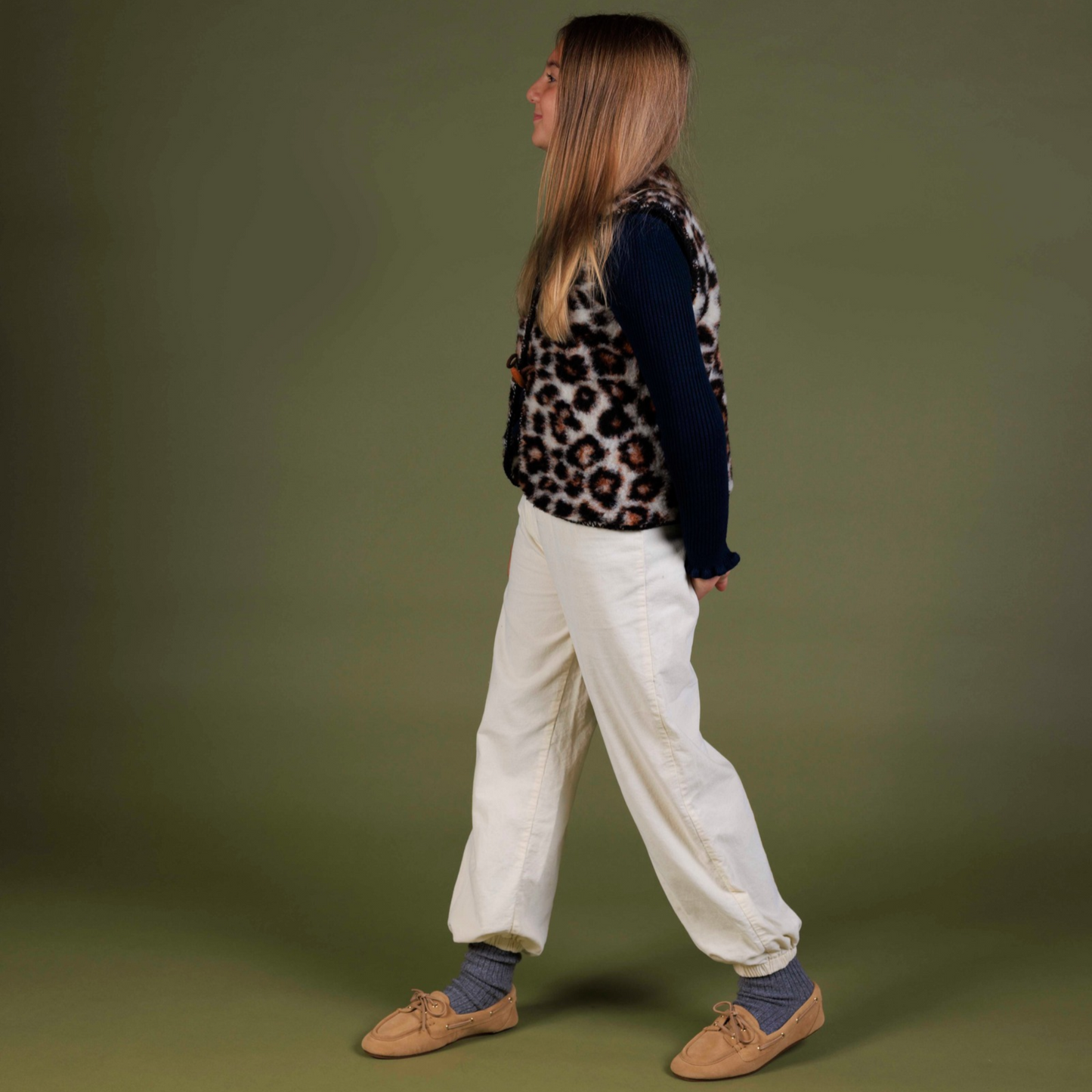 CHALECO BORREGO LEOPARDO CHELSEA
