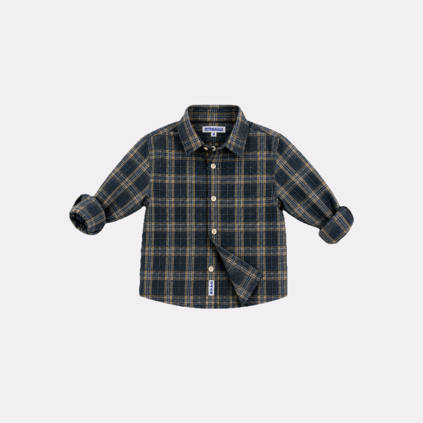 CAMISA CAMILO CUADROS GRIS