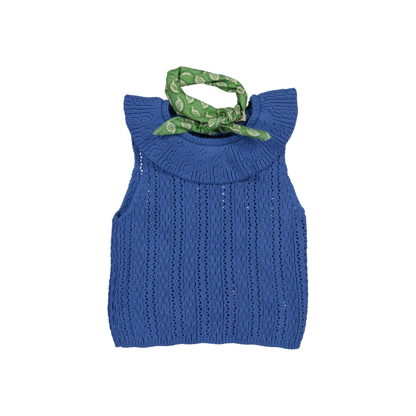 HAUT EN TRICOT BLEU JESSY