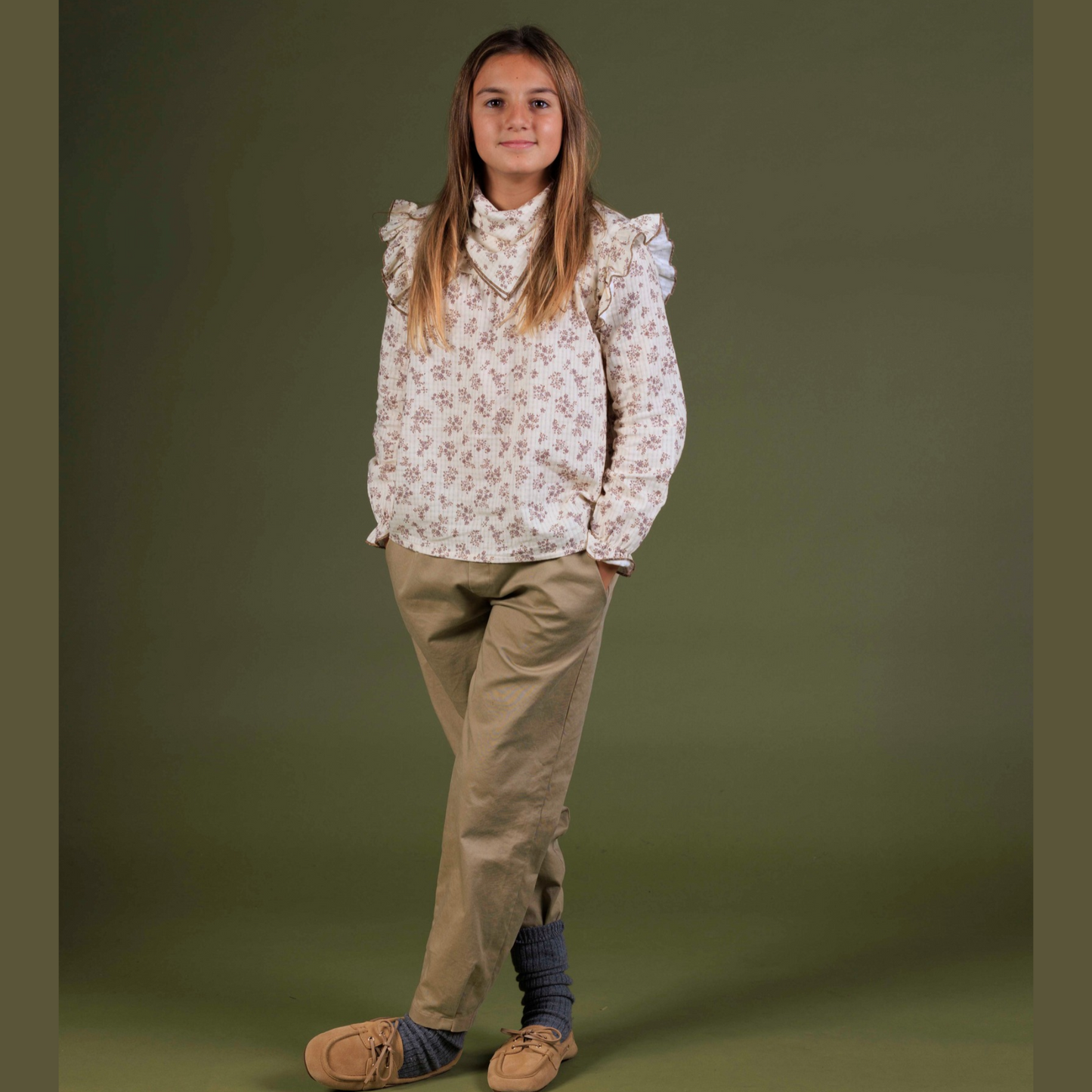 PANTALON PARIS SARGA KAKI