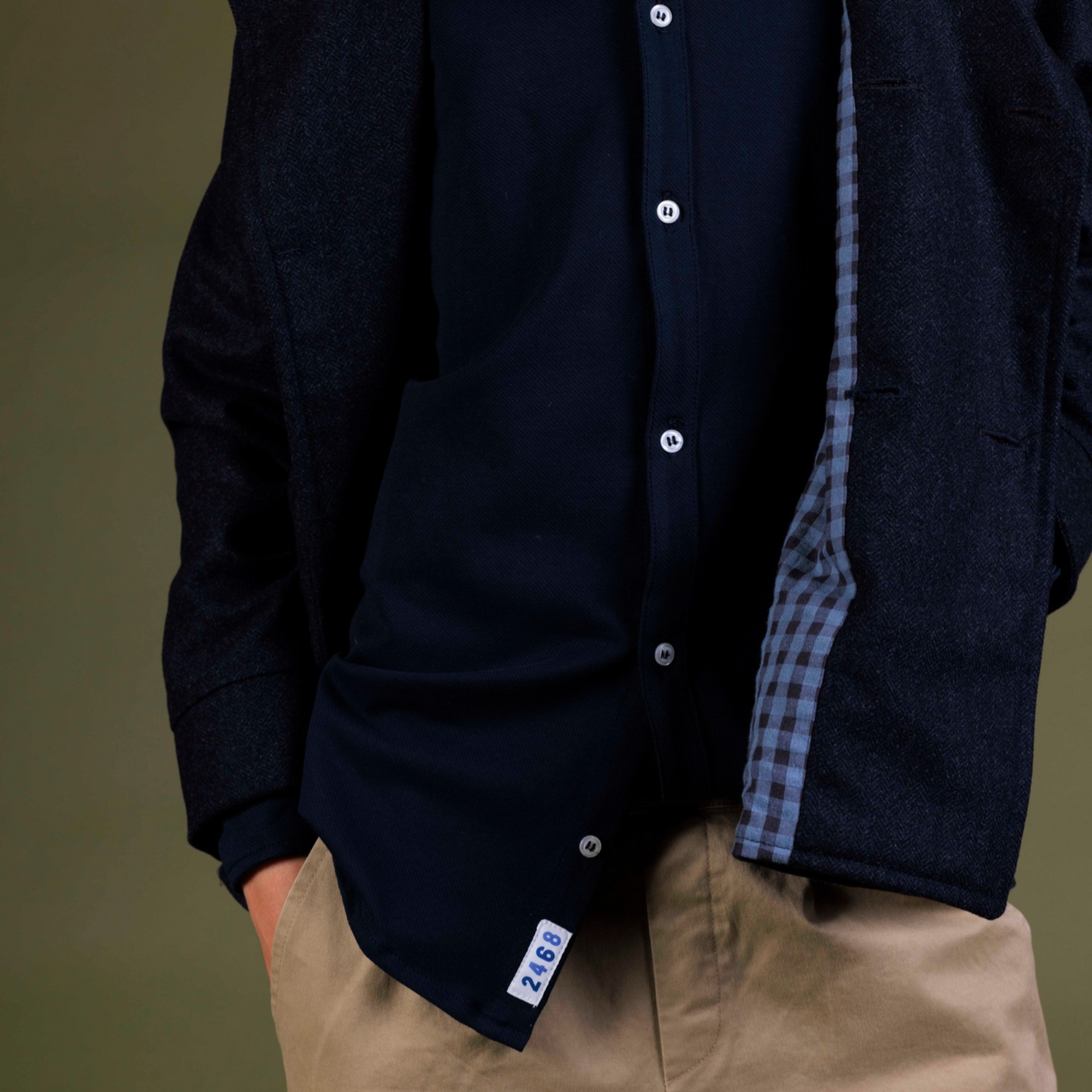 CAMISA CAMILO PUNTO NAVY