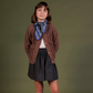 FALDA FIONA CUADRITOS GRIS