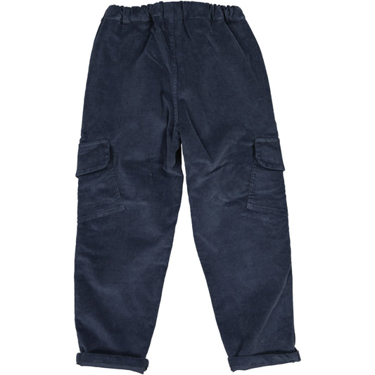 PANTALÓN PEPÓN CARGO PANA AZUL