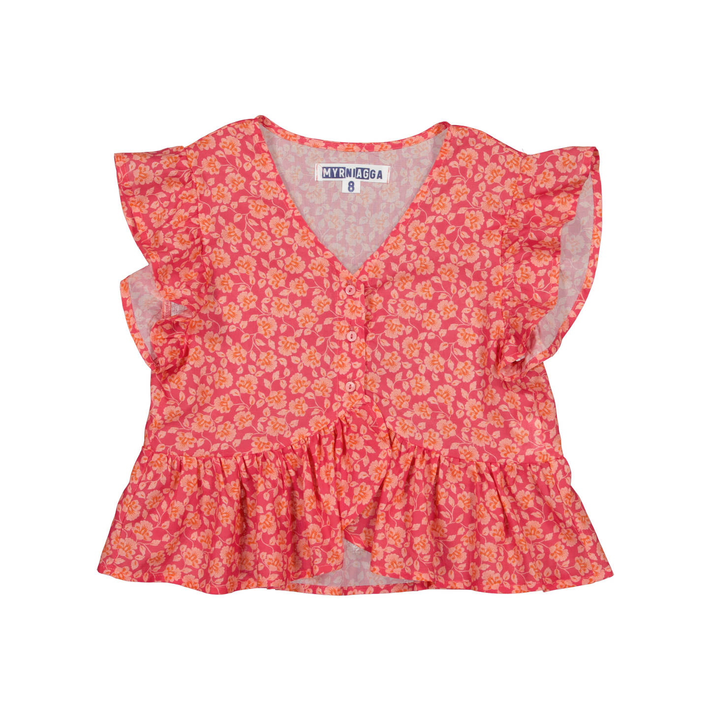 BLUSA VITO FLOR CORAL