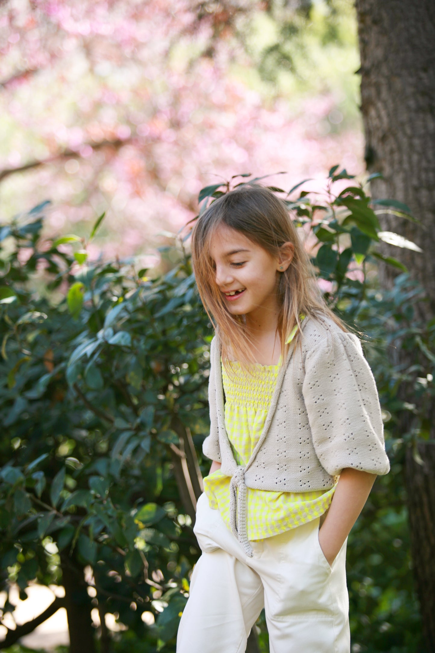 CHAQUETA TRICOT PIEDRA