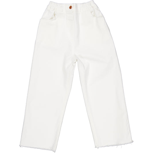 Pantalon coquelicot blanc