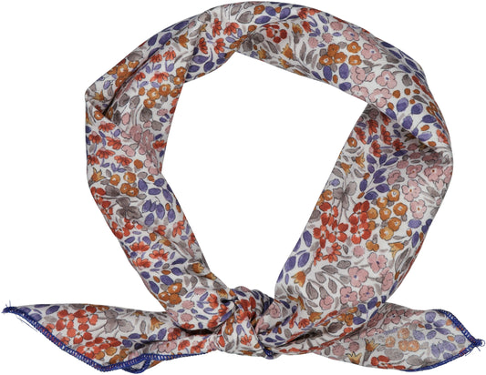 FOULARD FLEUR BLEUE