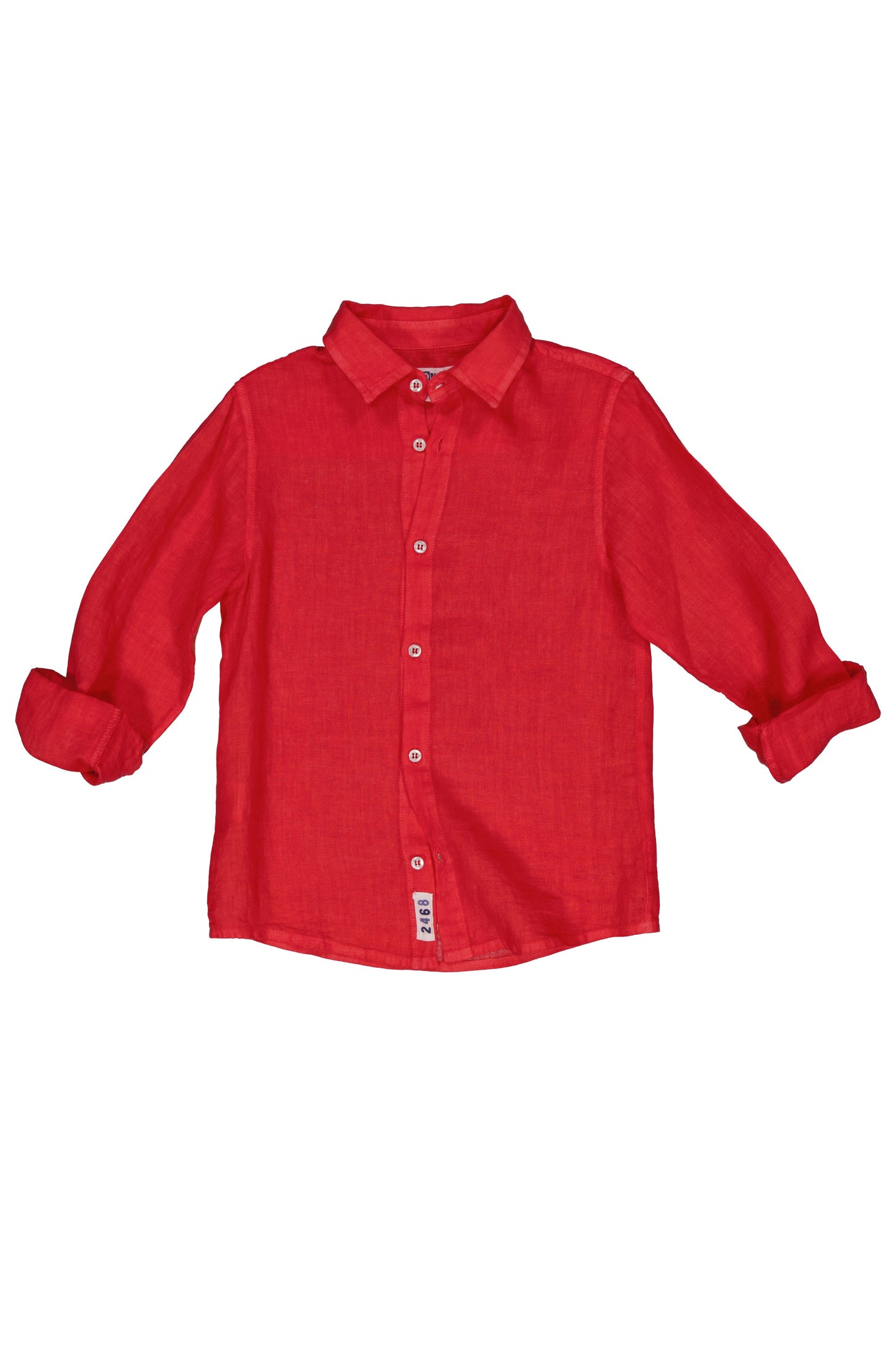 CHEMISE EN LIN ROUGE CAMILO